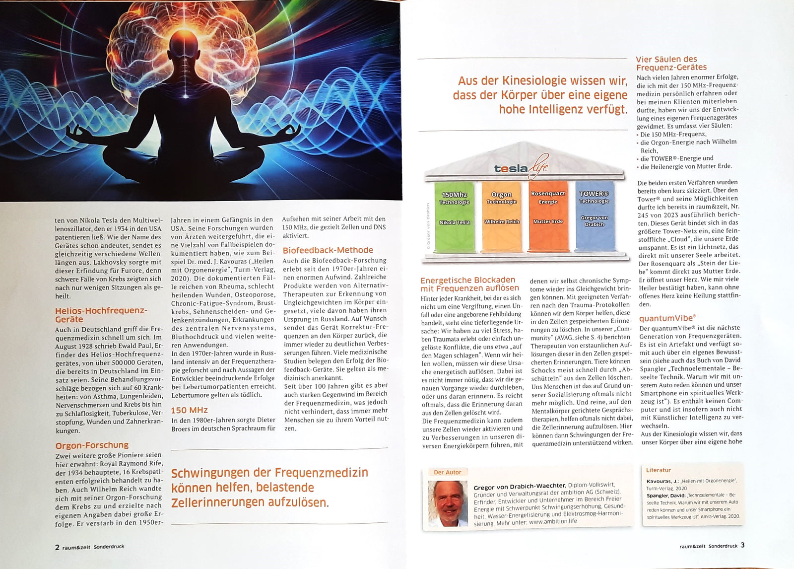 Raum & Zeit Tiré à part « Fréquences »