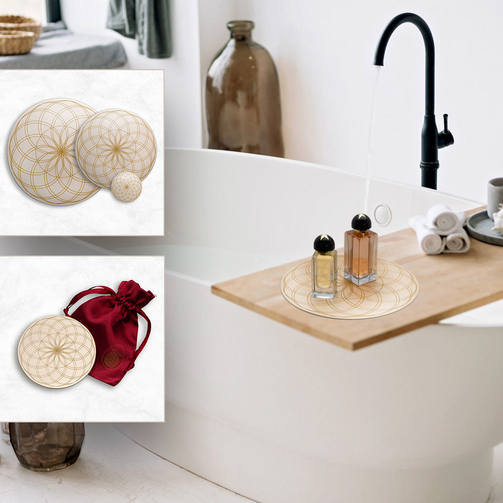 Nach wenigen Sekunden verfügen Sie mit den Energieplatten über energetisierte Getränke, Lebensmittel und Badezimmerartikel.