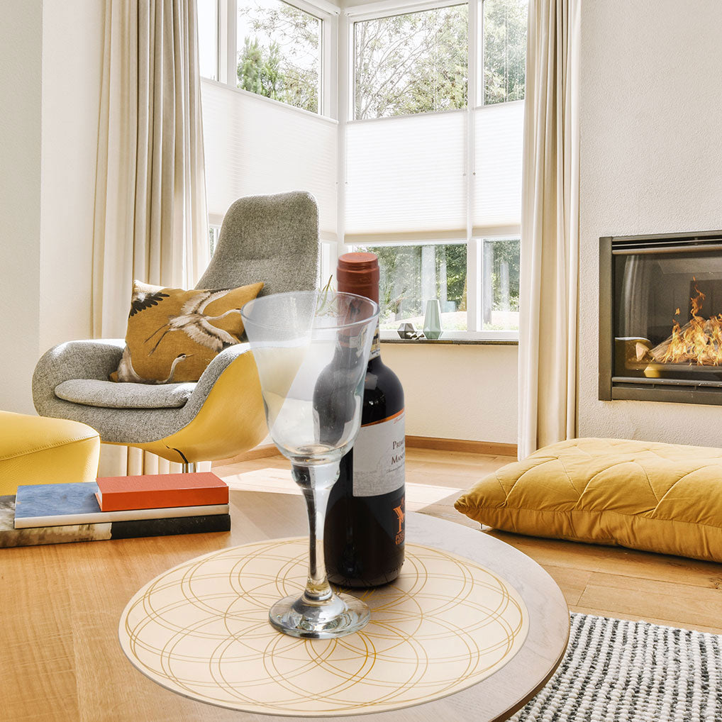 Die energetisierten Untersetzer TOWER® sind mit der Blume des Lebens Schmuckstücke für mehr Harmonie und Ausgewogenheit.