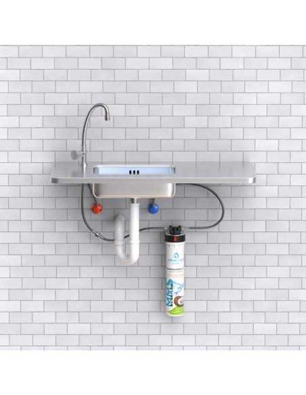 Der leistungsstarke, mehrstufige Trinkwasserfilter für den Haushalt sorgt für tiefenreine Trinkwasserqualität.