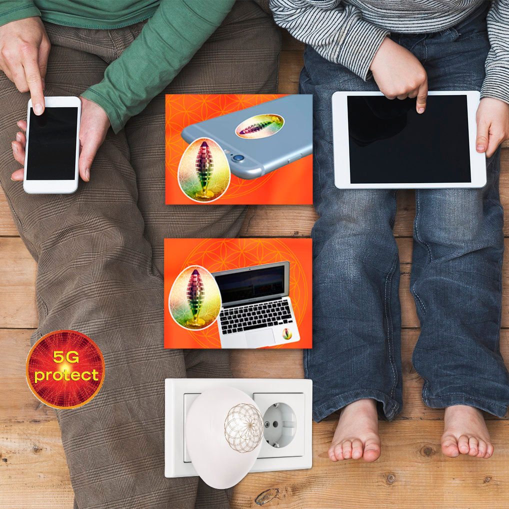 Familien-Paket harmonei® als Elektrosmog-Schutz für zu Hause, Handy, Laptop, PC und WLAN-Router bei ch.ambition.life bestellen.