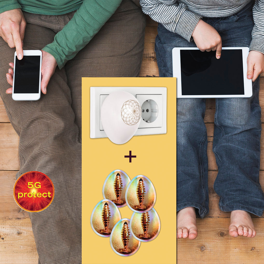 Familien-Paket harmonei® als Elektrosmog-Schutz für zu Hause, Handy, Laptop, PC und WLAN-Router bei ch.ambition.life bestellen.