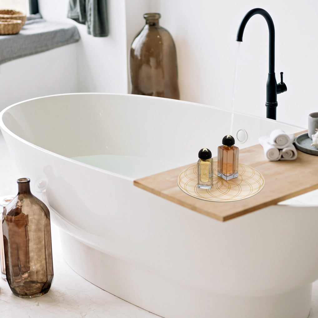 Energetisieren Sie vom Duschgel bis zum Make-up alles im Bad mit dem Untersetzer Untersetzer TOWER®.